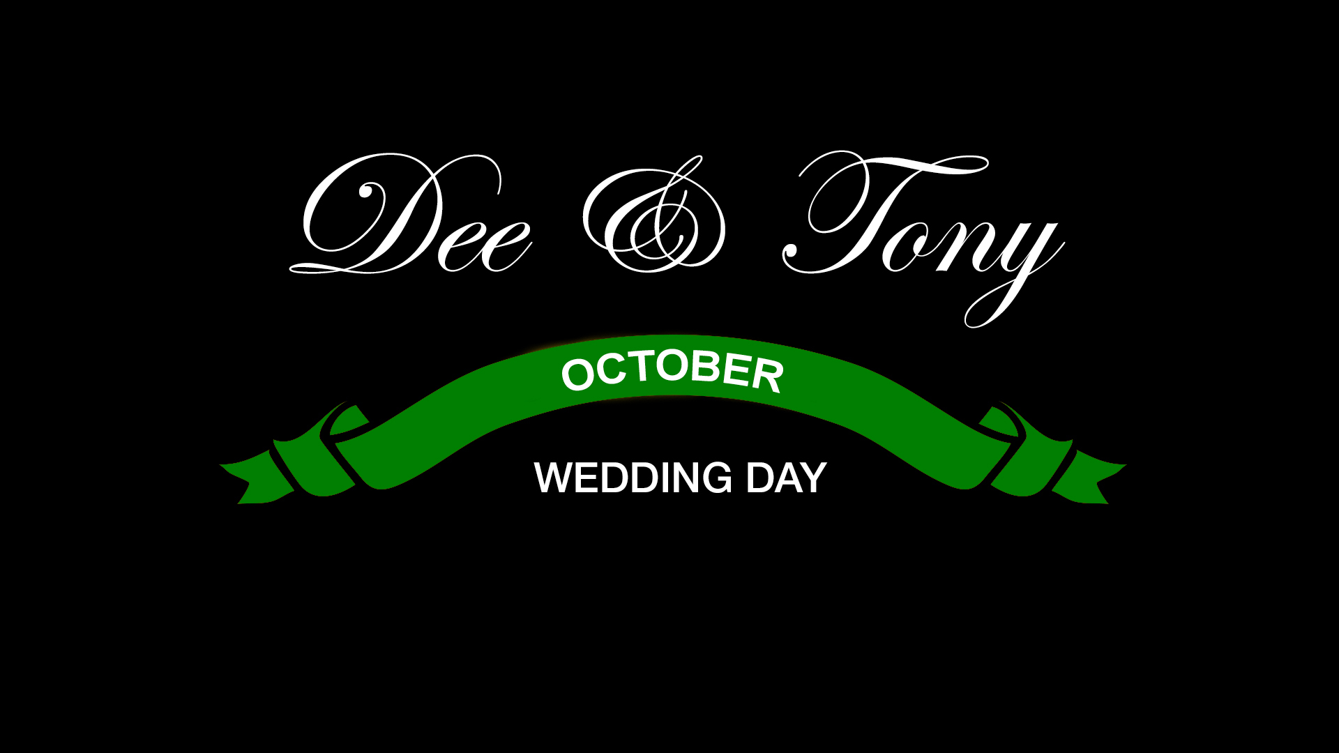 Tony and Dee Wedding